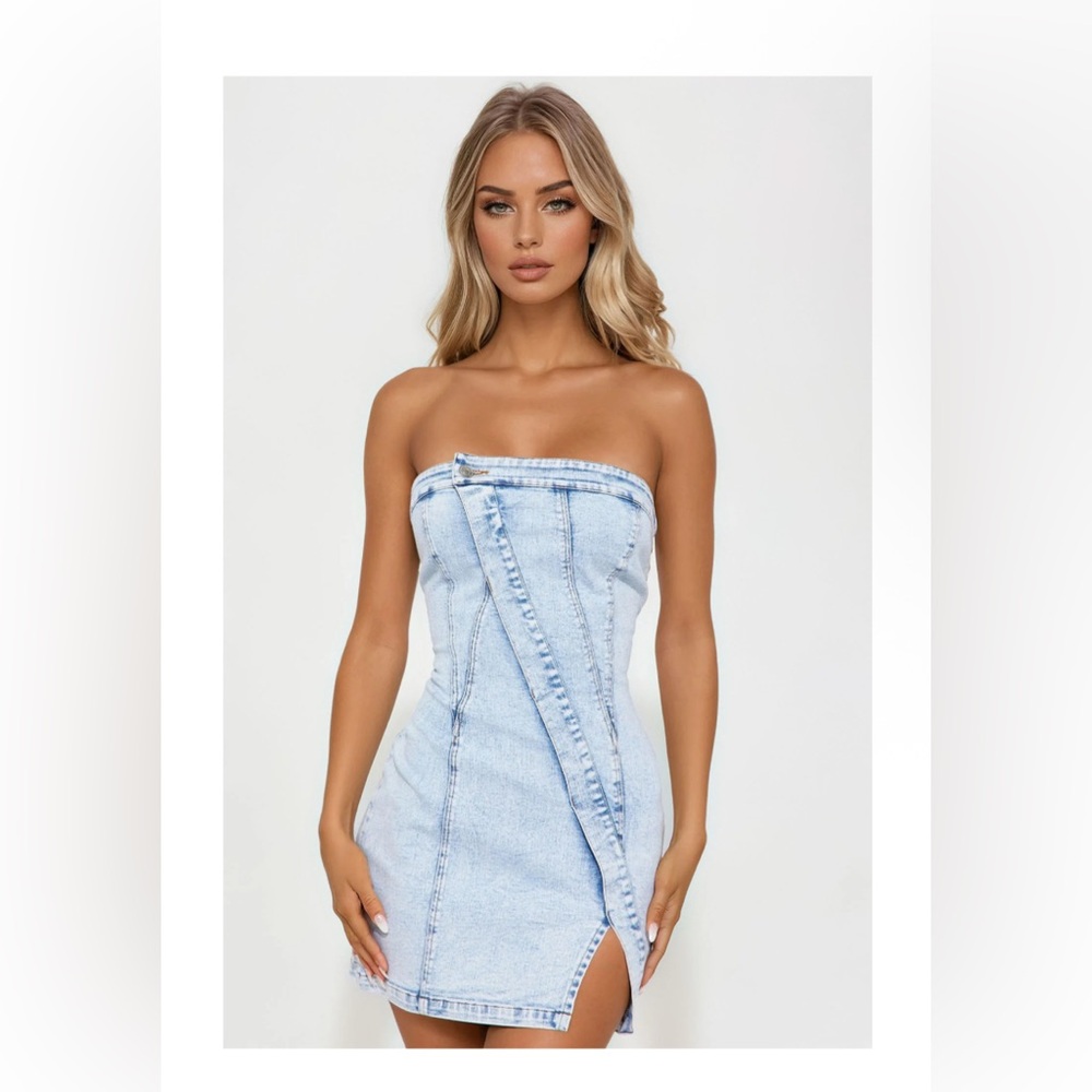 Fashion Nova Denim Mini Dress